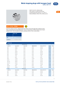 Thumbnail of document Ex product overview metal stopping plugs with hexagon head cmp 757 en gb rstahl 20129
